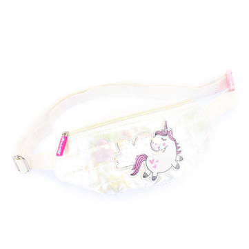 Girabrilla Puffer Unicorn Bel Çantası Beyaz