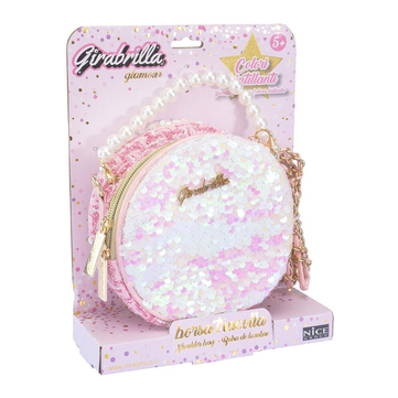 Girabrilla Işıltılı Yuvarlak Omuz Çantası