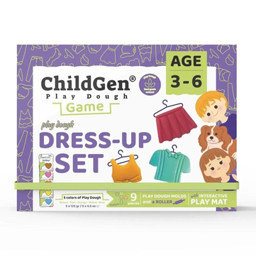 ChildGen Play Dough Giysi Giydirme Sahneli Oyun Hamuru Kutusu
