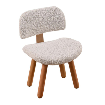 Lili Kids Beyaz Teddy Sandalye