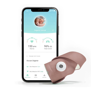Owlet Smart Sock Akıllı Çorap Gül Kurusu