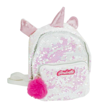 Girabrilla Payetli Sırt Çantası Unicorn Açık Pembe