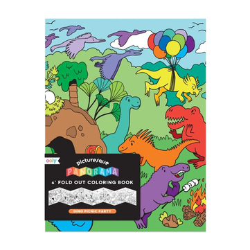 Ooly Katlanabilir Boyama Kitabı Dino Picnic Party
