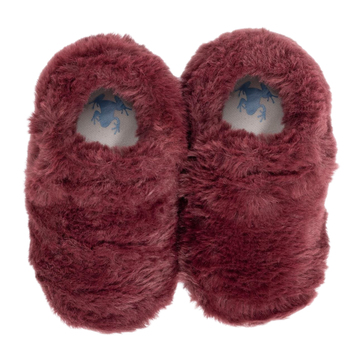 Hopfrög Furry Furry Bordo Kürk Barefoot Patik