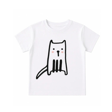Midu & Fun Tiny Kitty Beyaz Tişört