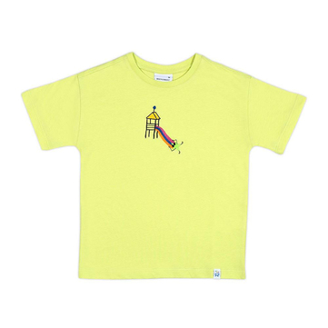 Beetle Beez Lime Oversize Tişört Sliding Star