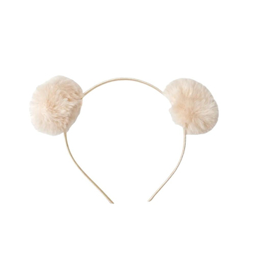Mini & Kids Mini PonPon Taç Bej