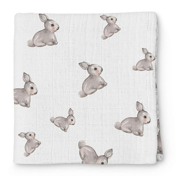 Deux Lapin Iconique Lapin Müslin Bebek Örtü 70x70 cm