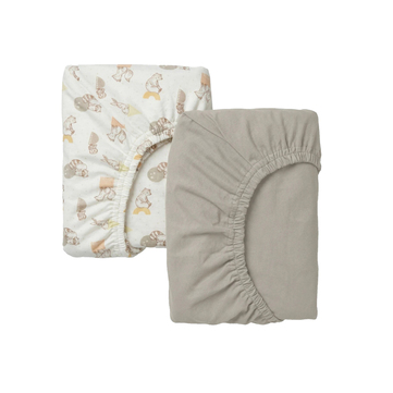 Sevimli Arkadaşlar Bebek Lastikli Çarşafları 60x120 Cm 2 Adet