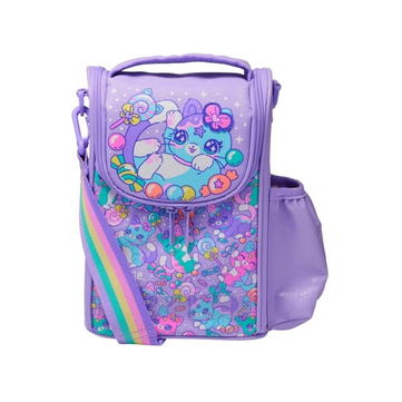 Smiggle Adventurous Junior İsimlikli Kedi Desenli Askılı Beslenme Çantası