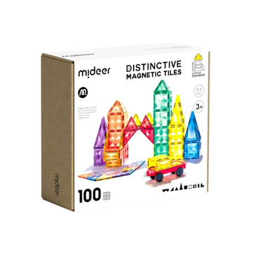 Mideer Renkli Magnetic Tiles 100 Parça