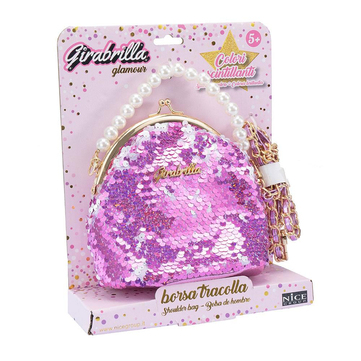 Girabrilla Işıltılı Klipsli Omuz Çantası
