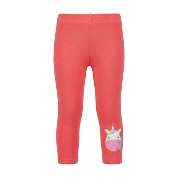 Katia & Bony Unicorn Desenli Kız Çocuk Tayt Pembe