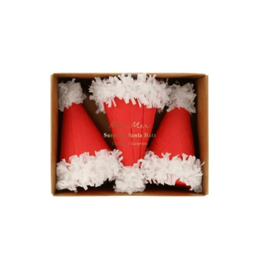 Meri Meri Süprizli Noel Baba Şapkalar 3'lü