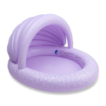 Swim Essentials Lila Leopard Çocuk Gölgelikli Şişme Oyun ve Yüzme Havuzu 100 cm