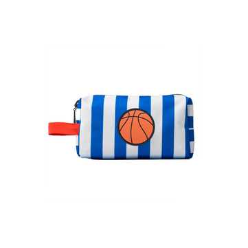 JantiFox Mavi Beyaz Çizgili Çok Amaçlı Mini Çanta | Basket Topu
