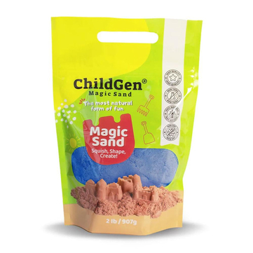 Childgen Play Dough Doğal Kinetik Kum Refill Paket 907gr | Mavi
