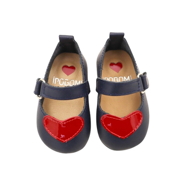 İpobomi Heart Kız Bebek Deri Patik