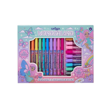 Smiggle Wonderland Kolulu Keçeli Kalem & Parlak Yapıştırıcı Seti