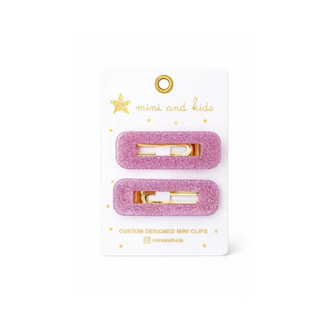 Mini & Kids Uzun Simli Toka Pink Rectangle