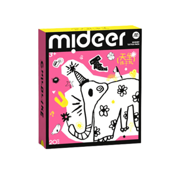 Mideer Basic Eğlenceli Dövme Çıkartmaları Pembe 20 Parça
