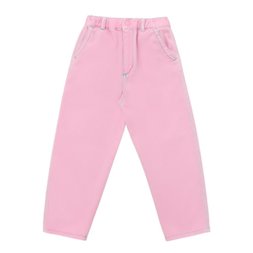 Milky Wilky Kontrast Dikişli Jean Pembe Yeşil