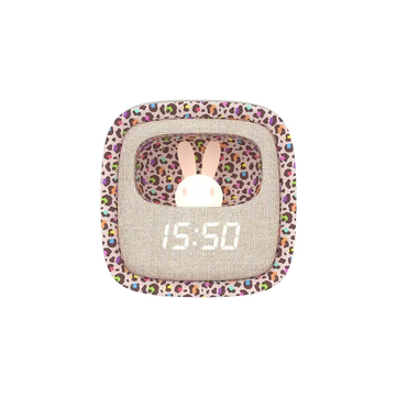 Mob Billy Clock Masaüstü Saat ve Aydınlatma Gökkuşağı Leopar