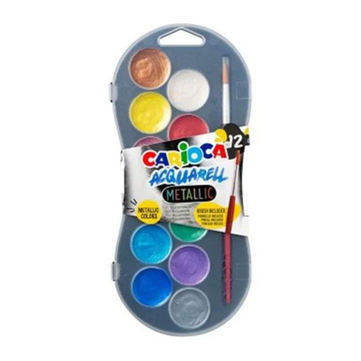 Carioca Acquarell Sulu Boya 30 mm 12li Metalik