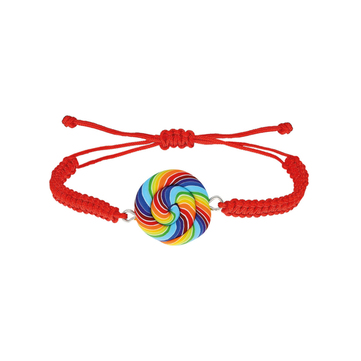 Tres Jolie Lollie Rainbow Lolipop Bileklik Kırmızı
