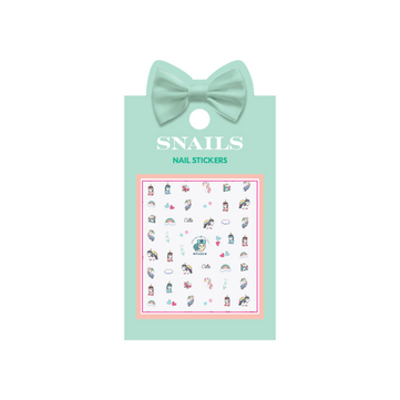 Snails Tırnak Sticker Seti Unicorn Queen