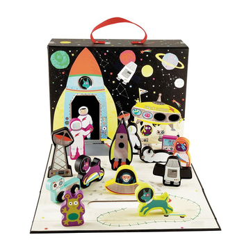 Floss & Rock Ahşap Figürlü Oyun Kutusu | Space