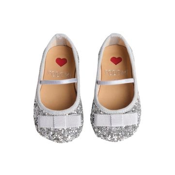 İpobomi Sparkle Gümüş Kız Bebek Patik