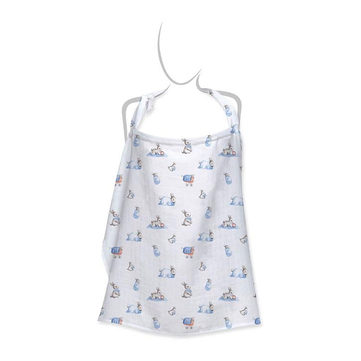 Deux Lapins Bébé Lapin Müslin Bebek Emzirme Önlüğü