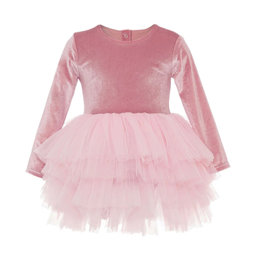 Mini Celebrities Pink Velvet Tütü Elbise
