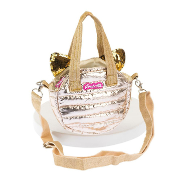 Girabrilla Kedi Kulaklı Puffer Omuz Çantası Dore