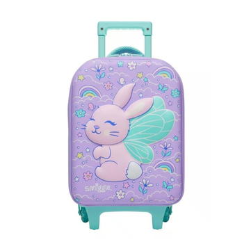 Smiggle Blast Off Junior Tavşan Desenli Çekçekli Okul Çantası ve Kabin Boy Çocuk Valizi