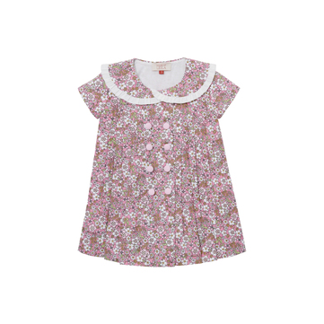 House Of Leila The Clara Elbise Pembe Beyaz Çiçekli