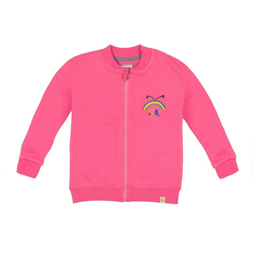 Beetle Beez Up and Down Fermuarlı Sweatshirt Pembe