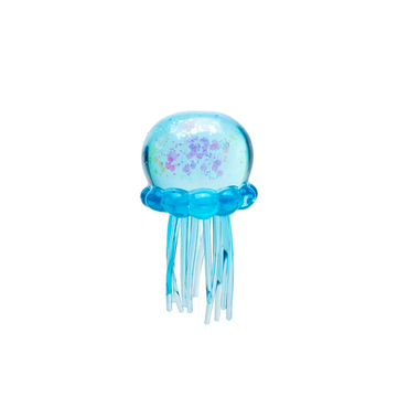 NeeDoh Jelly Squish Stres Topu | Simli Denizanası Squishy Oyuncak Mavi