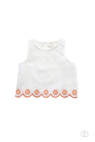 Kanaviçe Çiçeği Crop Top