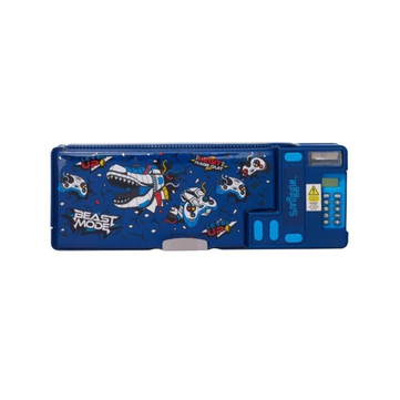 Smiggle Fly High Dinozor Desenli Pop Out Hesap Makineli Otomatik Kalem Kutusu