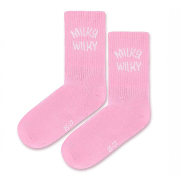Milky Wilky Pembe Çorap