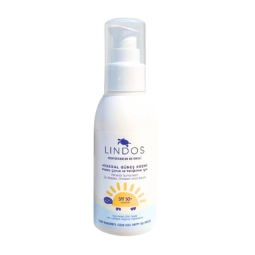 Lindos Mineral Güneş Kremi SPF50+ 100 ml