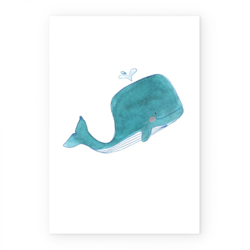 Happy Folks Çerçevesiz Poster Whales No 1
