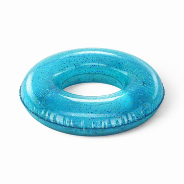 Sun Squad Glitter Pool Inner Tube Teal Blue Yüzme Simidi 92 cm