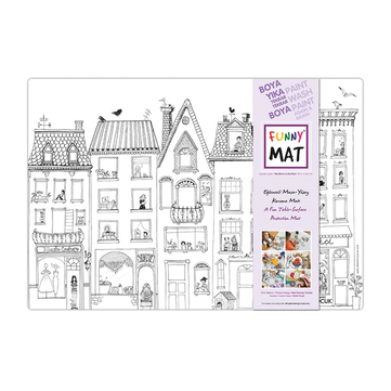 Akademi Çocuk Funny Mat Çatıdaki Leylek