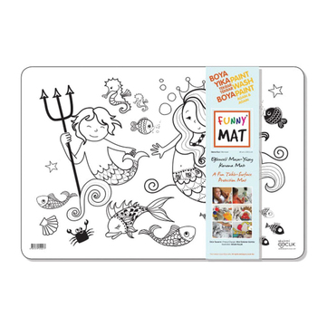 Akademi Çocuk Funny Mat Deniz Kızı