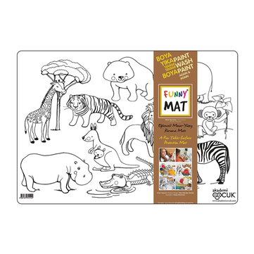 Akademi Çocuk Funny Mat Vahşi Hayvanlar