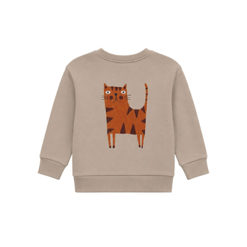 Midu & Fun  Kitty Mood Bej Sweatshirt