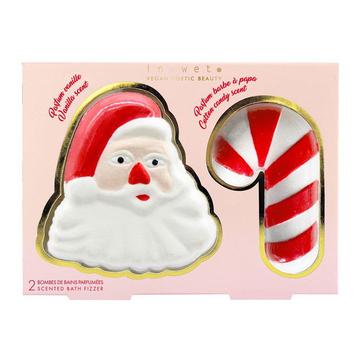 Inuwet Noel Baba ve Baston Şeker 2li Banyo Bombası Seti